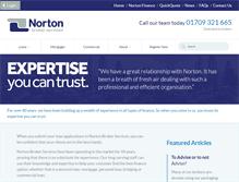 Tablet Screenshot of nortonbrokerservices.co.uk